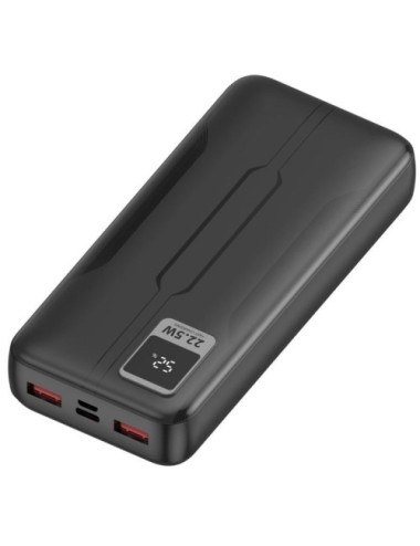Powerbank 20000mAh Leotec LEPOW20W22K/ 22.5W/ Negra
