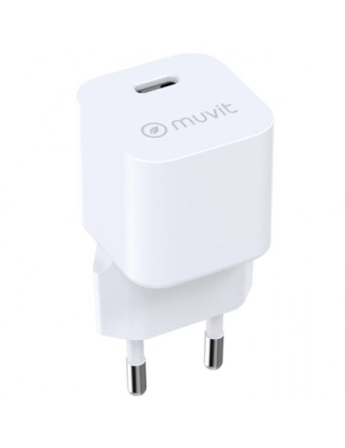 Cargador de Pared Muvit For Change MCACC0049/ 1xUSB Tipo-C/ 25W