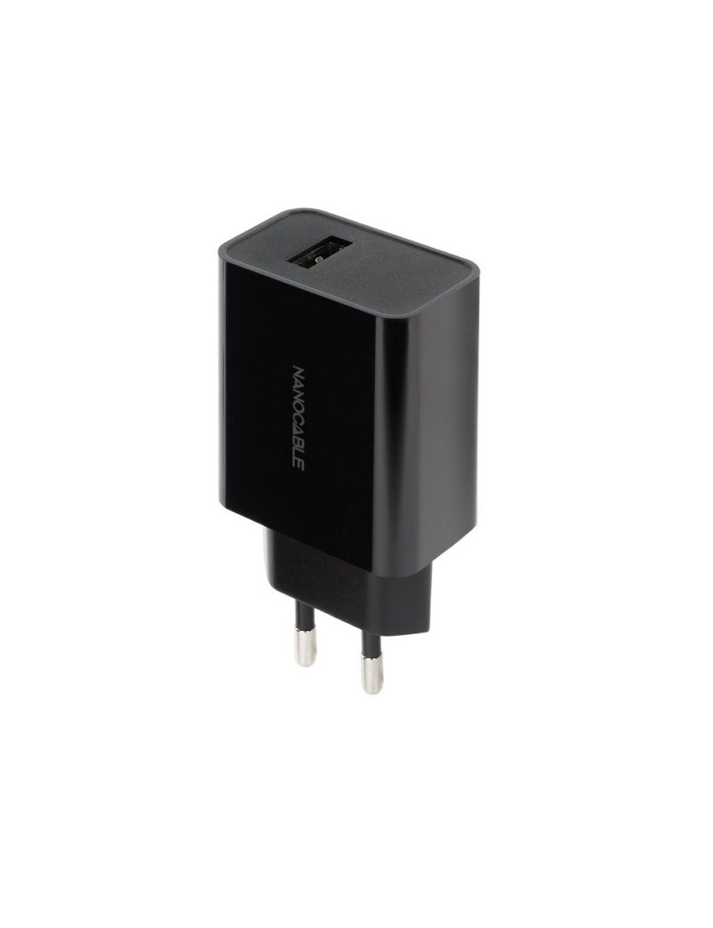 Cargador de Pared Nanocable 10.10.2004/ 1xUSB/ 10W/ Negro