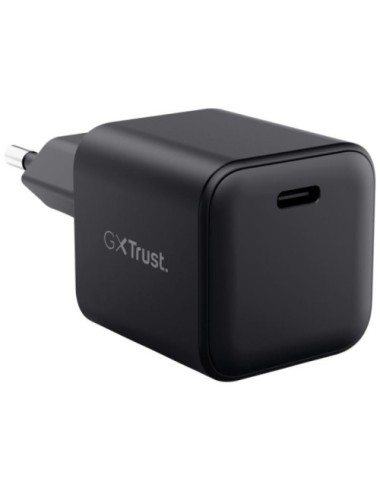 Cargador de Pared GaN Trust Gaming GXT 1258 Switch 2/ 1xUSB Tipo-C/ Incluye Cable USB Tipo-C/ 65W