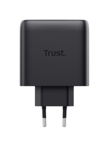 Cargador de Pared GaN Trust Maxo 65W 25525/ 2xUSB Tipo-C/ Incluye Cable USB Tipo-C/ 65W