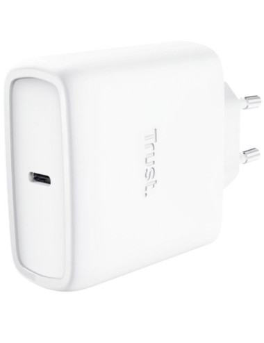 Cargador de Pared GaN Trust Maxo 65W/ 1xUSB Tipo-C/ Incluye Cable USB Tipo-C/ 65W