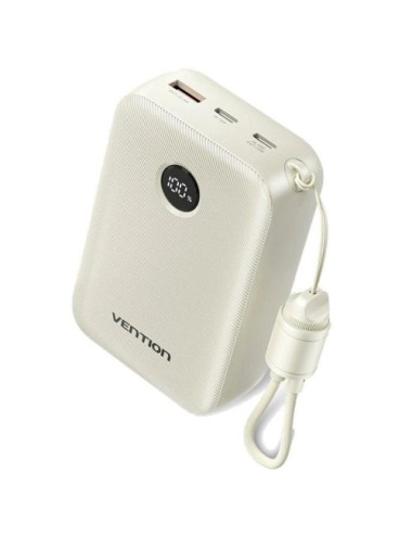 Powerbank 20000mAh Vention FKBN0-C/ 22.5W/ Beige/ Incluye Cable USB Tipo-C