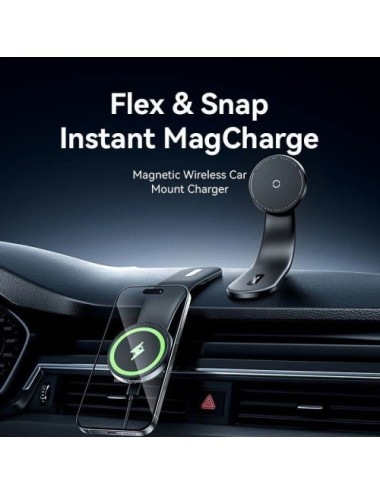 Cargador de Coche Inalámbrico Vention KSKB0/ 15W