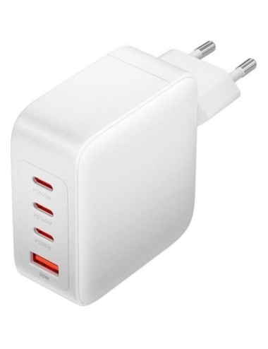 Cargador de Pared GaN Vention FEIW0-EU/ 3xUSB Tipo-C + Cable USB Tipo-C/ 1xUSB/ 140W