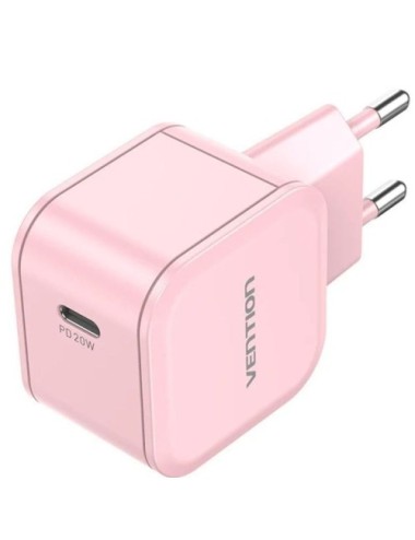 Cargador de Pared GaN Vention FEJP0-EU/ 1xUSB Tipo-C/ 20W