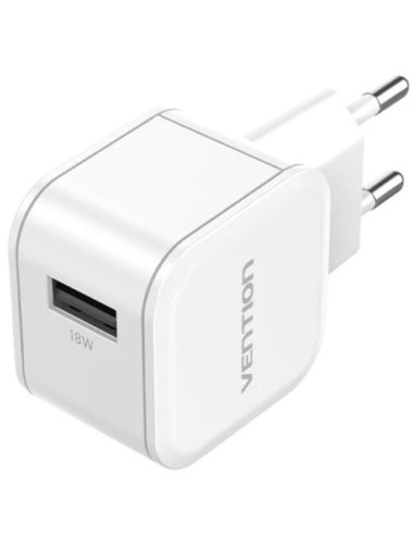 Cargador de Pared GaN Vention FEKW0-EU/ 1xUSB/ 18W