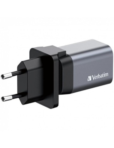 Cargador de Pared Universal GaN para Viaje Verbatim GNC-35/ 1xUSB Tipo-C/ 1xUSB/ 35W