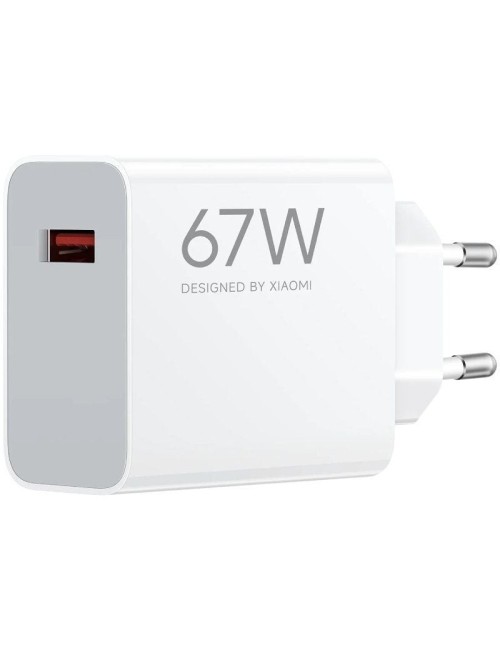 Cargador de Pared Xiaomi 67W HyperCharge (Type-A)/ 1xUSB/ 67W