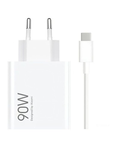 Cargador de Pared GaN Xiaomi 90W HyperCharge Combo (Type-A)/ 1xUSB + Cable USB Tipo-C/ 90W