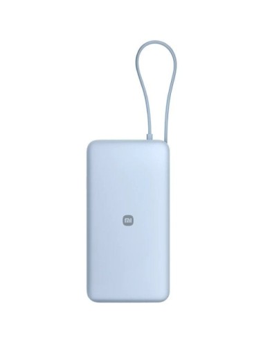 Powerbank 20000mAh Xiaomi 67W Power Bank Integrated Cable/ 67W/ Azul/ Incluye Cable USB Tipo-C