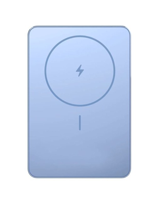 Powerbank 5000mAh Xiaomi Super Slim Magnetic Power Bank 5000/ Wireless/ Azul/ Incluye Cable USB Tipo-C