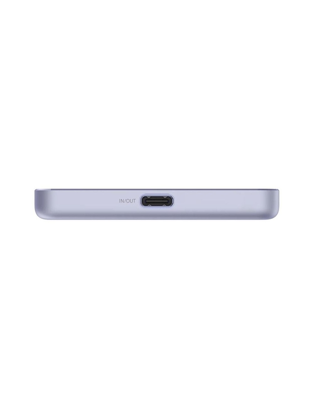 Powerbank 5000mAh Xiaomi Super Slim Magnetic Power Bank 5000/ Wireless/ Púrpura/ Incluye Cable USB Tipo-C