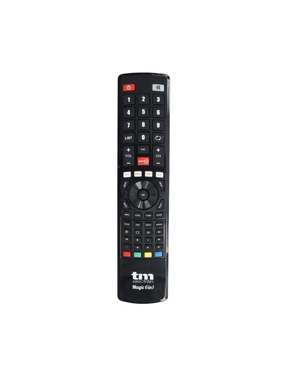Mando Universal Magic 6 en 1 para TV Samsung/ LG/ Sony/ Panasonic/ Philips/ Hisense