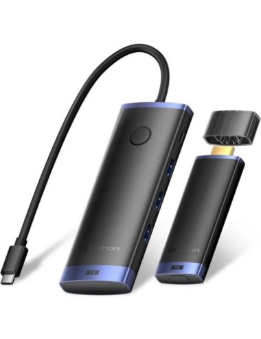 Adaptador/Transmisor de vídeo inalámbrico USB Tipo-C 3.2 - HDMI Vention TPVBB/ 60W