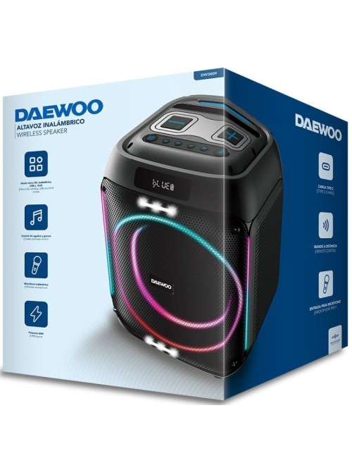 Altavoz con Bluetooth Daewoo Party Speaker DW3009/ 40W/ 2.1