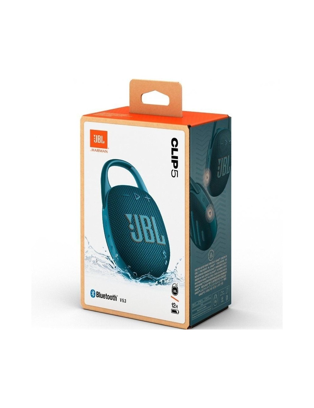 Altavoz con Bluetooth JBL Clip 5/ 7W/ 1.0/ Azul