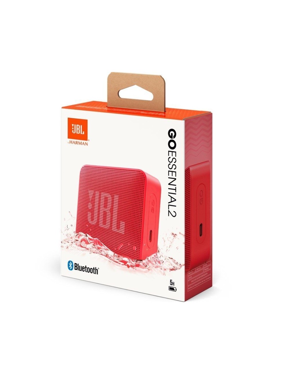 Altavoz con Bluetooth JBL GO Essential 2/ 3.1W/ 1.0/ Rojo