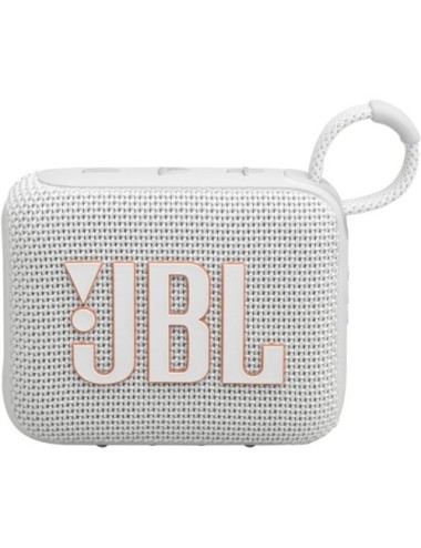 Altavoz con Bluetooth JBL GO 4/ 4.2W/ 1.0/ Blanco