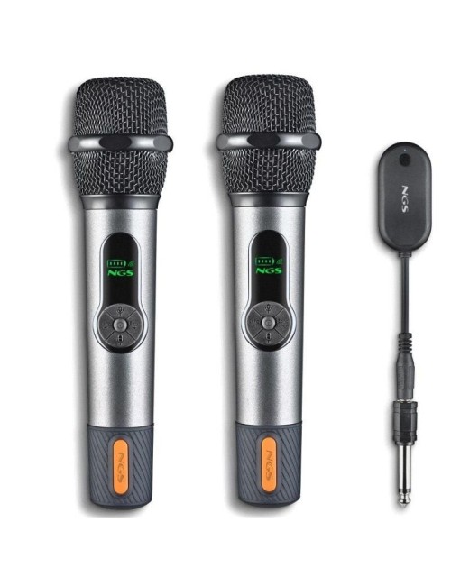 Pack de 2 Micrófonos Inalámbricos NGS Singer Star Duo