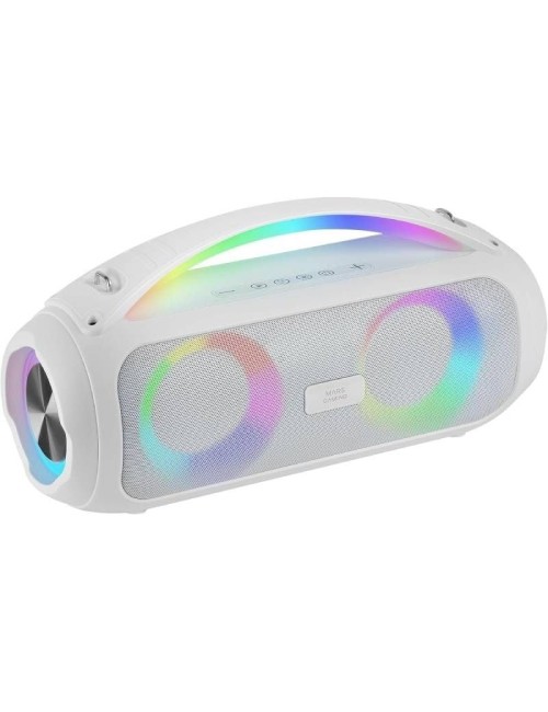 Altavoz con Bluetooth Mars Gaming MS-PULSE/ 50W RMS/ 2.0/ Blanco