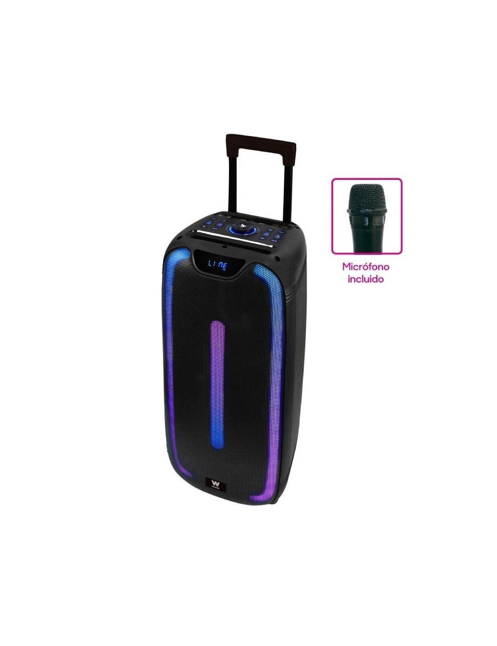 Altavoz Portable con Bluetooth Woxter Rock'n'Roller ST/ 100W