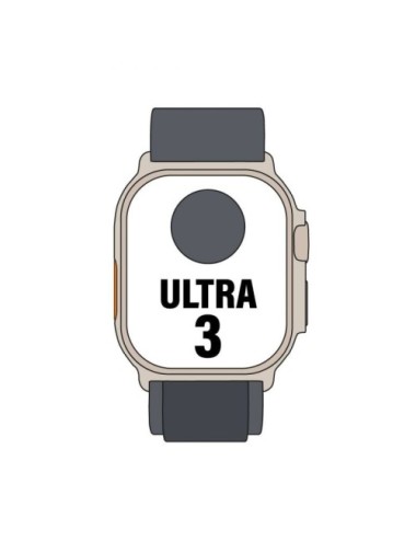 Apple Watch Ultra 3/ GPS/ Cellular/ 49mm/ Caja Titanio Negro/ Correa Loop Alpine Negra M