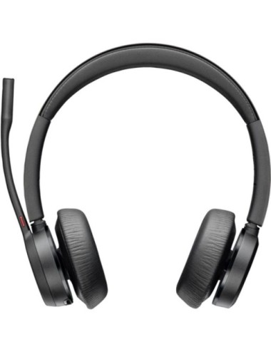 Auriculares Inalámbricos Poly Voyager 4320 para Microsoft Teams + Adaptador BT700/ con Micrófono/ Bluetooth/ Negros