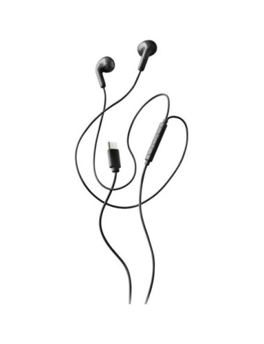 Auriculares Intrauditivos NGS Cross Glide/ con Micrófono/ USB Tipo-C/ Negros