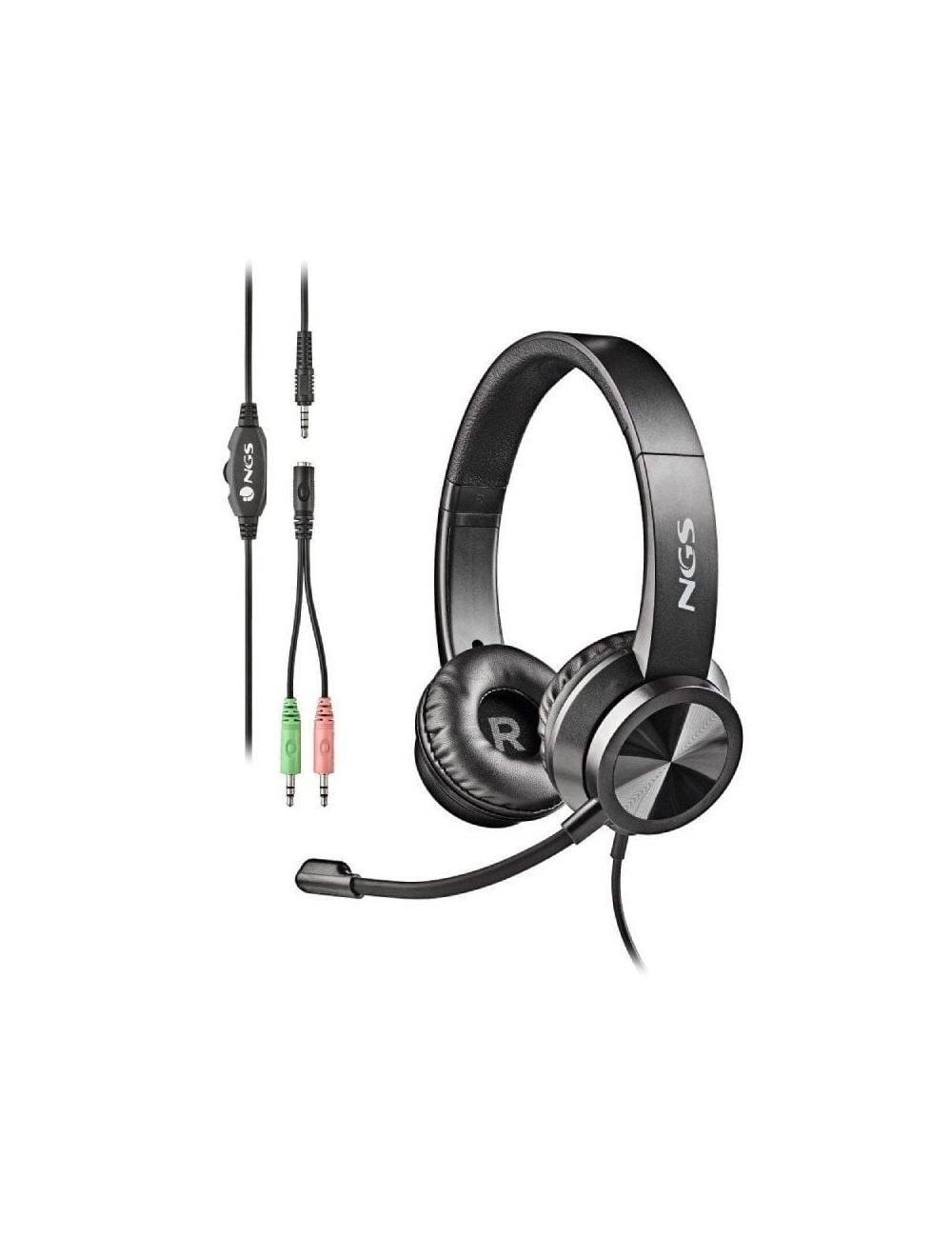 Auriculares NGS MSX 11 Pro/ con Micrófono/ Jack 3.5/ Negros