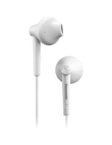Auriculares Intrauditivos Panasonic RP-TCM55/ con Micrófono/ Jack 3.5/ Blancos