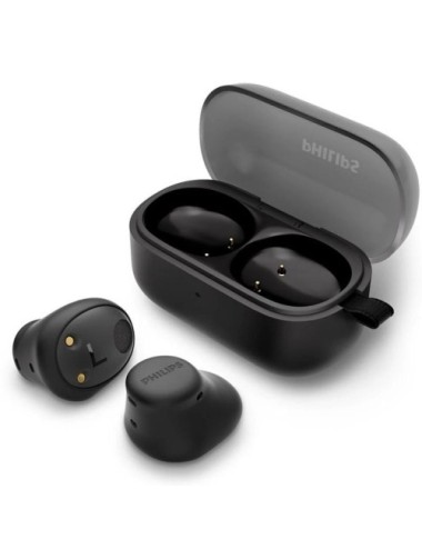 Auriculares Bluetooth Philips TAT2149 con estuche de carga/ Autonomía 6h/ Negros