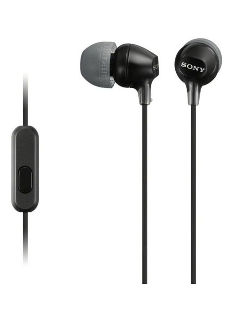 Auriculares Intrauditivos Sony MDR-EX15AP/ con Micrófono/ Jack 3.5/ Negros