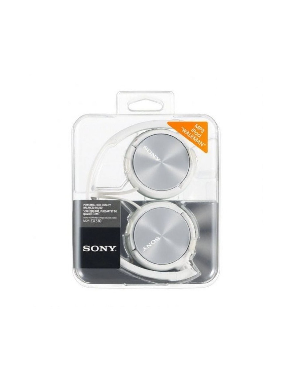 Auriculares Sony MDRZX310APW/ con Micrófono/ Jack 3.5/ Blancos