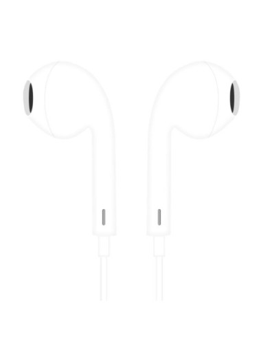 Auriculares Intrauditivos Tech One Tech earTECH TEC1001/ con Micrófono/ Jack 3.5/ Blancos