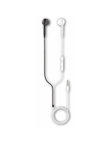 Auriculares Intrauditivos Tech One Tech earTECH B&W Be Original TEC1011/ con Micrófono/ Mini Jack 3.5/ Blanco y Negro