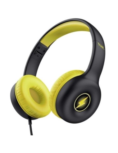 Auriculares Infantiles Trust Nouna Kids/ con Micrófono/ Negros