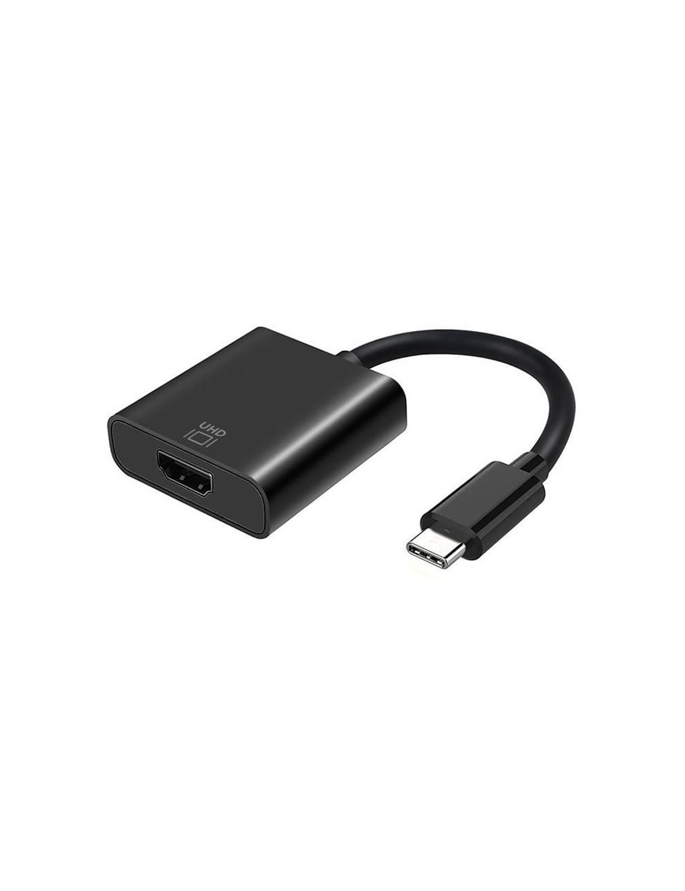 Conversor HDMI 4K 60Hz Aisens A109-0344/ HDMI Hembra - USB Tipo-C Macho/ 15cm/ Negro