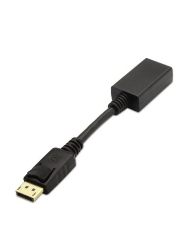 Conversor Aisens A125-0134/ DisplayPort Macho - HDMI Hembra/ 15cm/ Negro