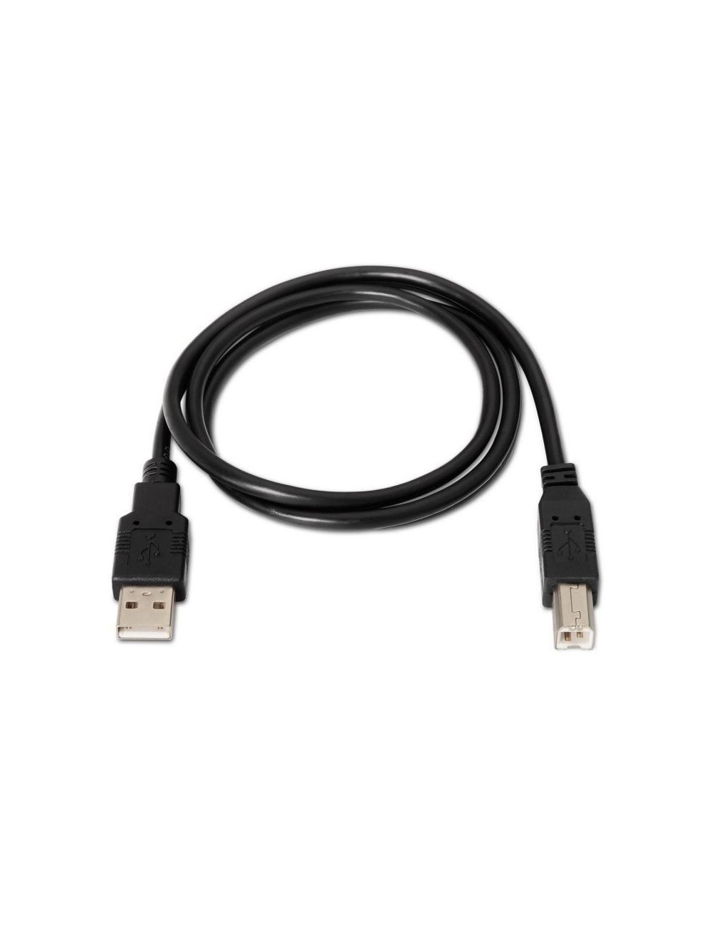 Cable USB 2.0 Impresora Aisens A101-0008/ USB Tipo-B Macho - USB Macho/ 4.5m/ Negro