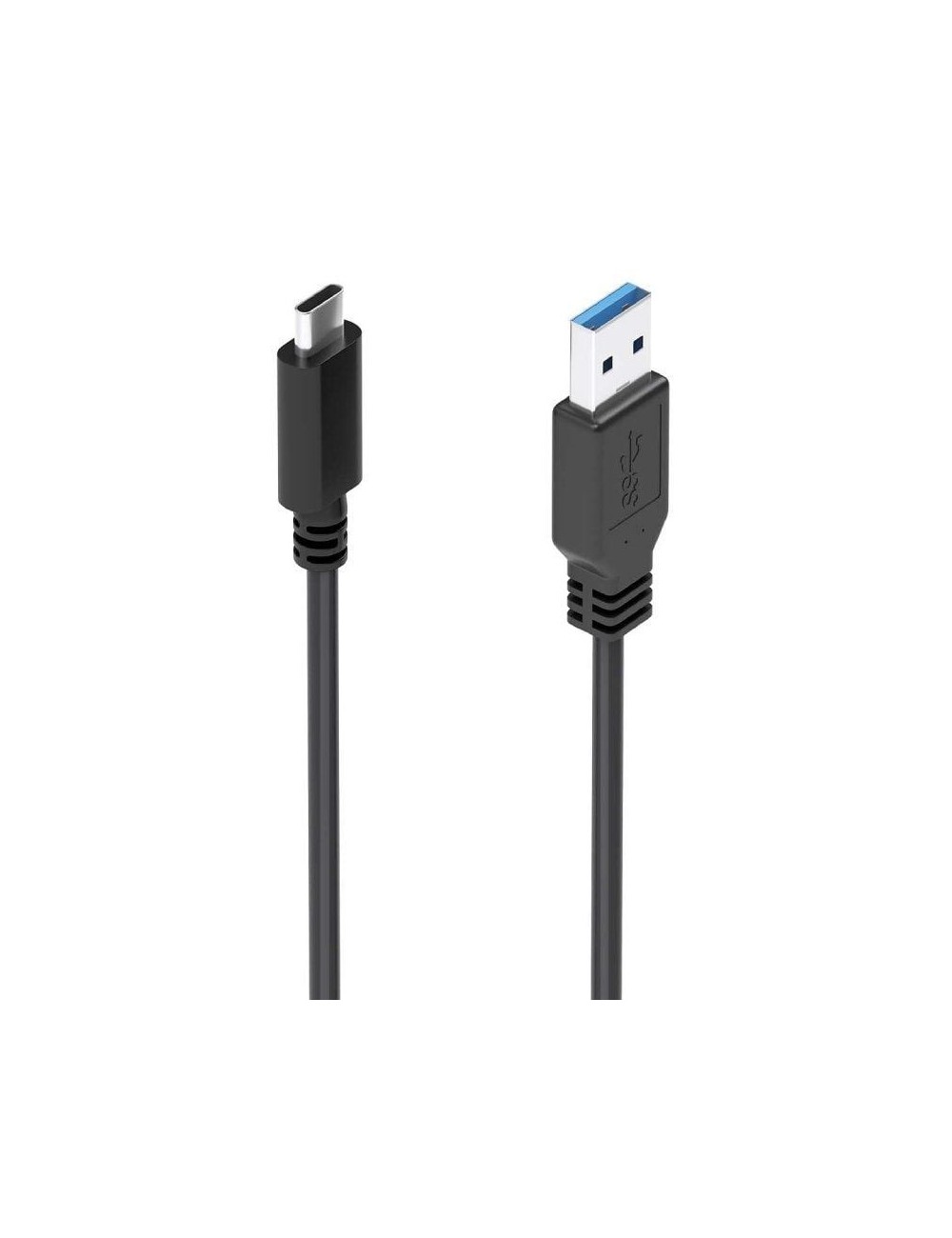 Cable USB 3.1 Tipo-C Aisens A107-0860/ USB Tipo-C Macho - USB Macho/ 10Gbps/ 2m/ Negro