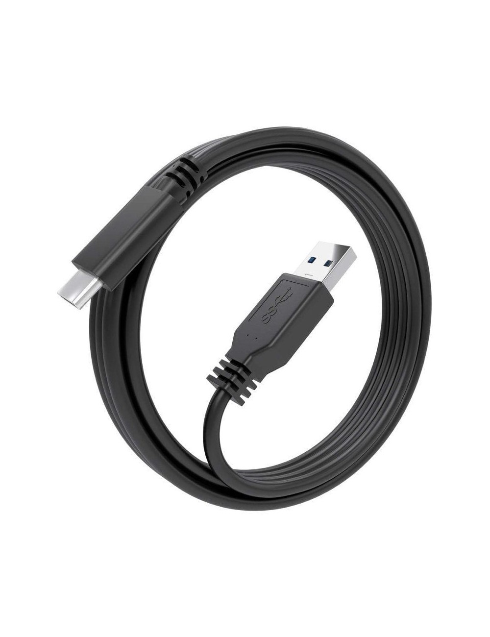 Cable USB 3.1 Tipo-C Aisens A107-0860/ USB Tipo-C Macho - USB Macho/ 10Gbps/ 2m/ Negro