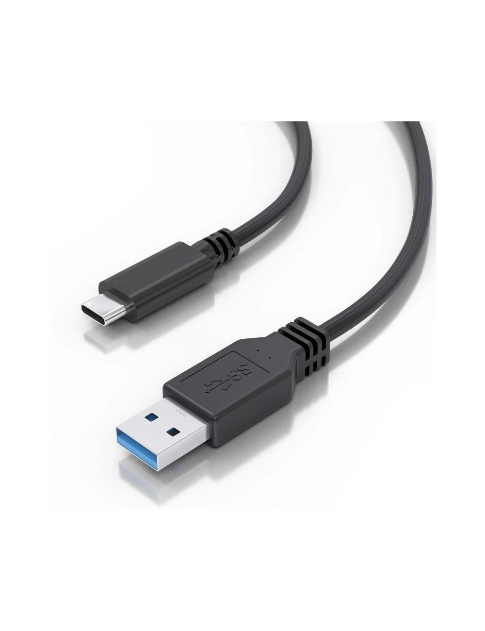Cable USB 3.1 Tipo-C Aisens A107-0860/ USB Tipo-C Macho - USB Macho/ 10Gbps/ 2m/ Negro