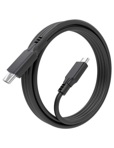 Cable USB 3.2 Tipo-C Aisens A107-0874 20GBPS 5A 100W/ USB Tipo-C Macho - USB Tipo-C Macho/ Hasta 100W/ 20Gbps/ 2m/ Gris