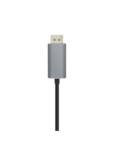 Cable DisplayPort Aisens A109-0395/ USB Tipo-C Macho - DisplayPort Macho/ Hasta 27W/ 1250Mbps/ 1.8m/ Negro
