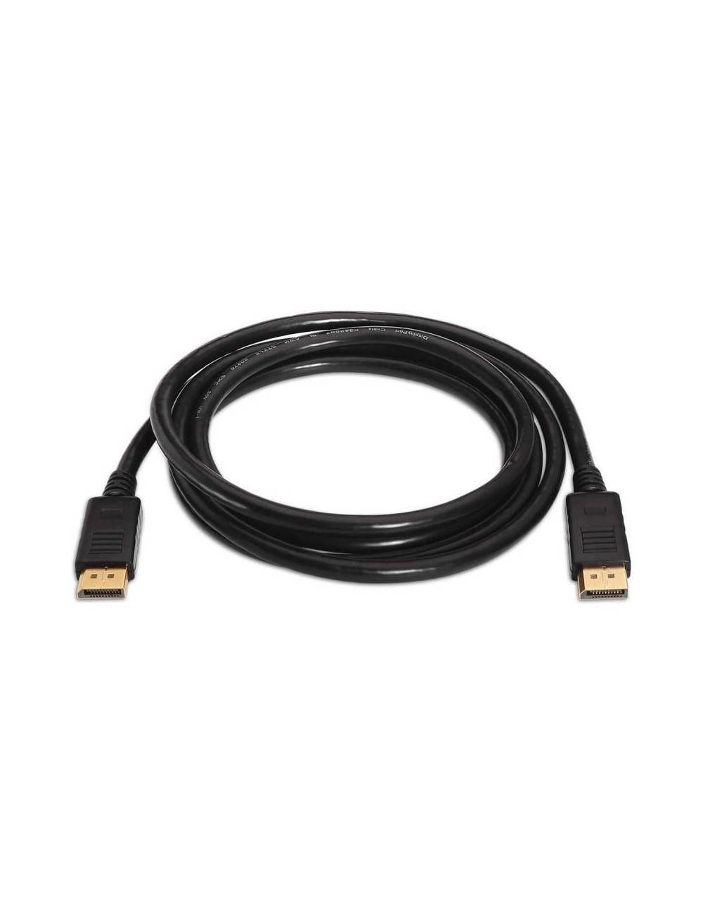 Cable DisplayPort 1.2 4K Aisens A124-0129/ DisplayPort Macho - DisplayPort Macho/ Hasta 5W/ 2300Mbps/ 2m/ Negro