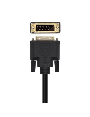 Cable Conversor Aisens A125-0463/ DisplayPort Macho - DVI Macho/ Hasta 5W/ 2300Mbps/ 3m/ Negro