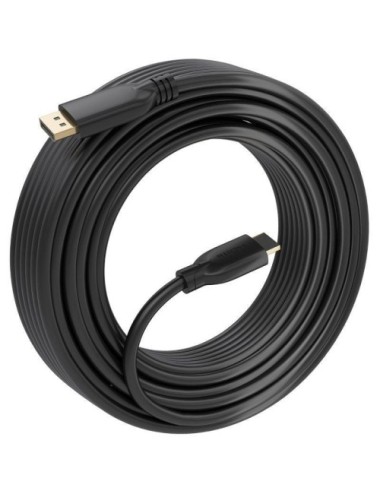 Cable Conversor Aisens A125-0922/ DisplayPort Macho - HDMI 4K Macho/ 10m/ Negro