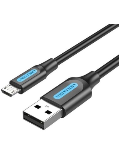 Cable USB 2.0 Vention COLBD/ USB Macho - MicroUSB Macho/ 480Mbps/ 50cm/ Negro