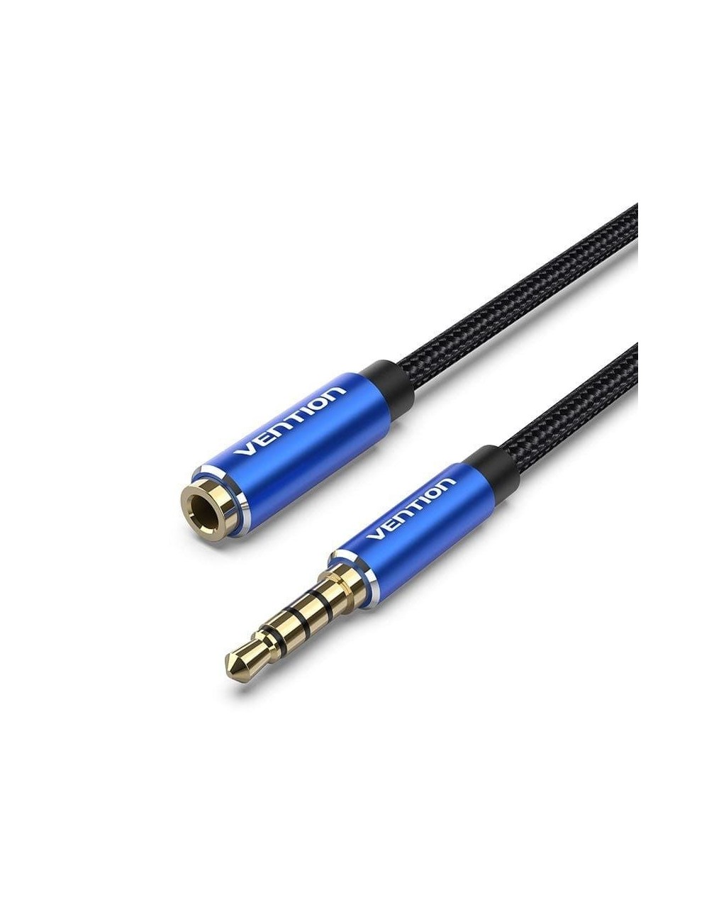 Cable Estéreo Vention BHCLG/ Jack 3.5 Macho - Jack 3.5 Hembra/ 1.5m/ Azul